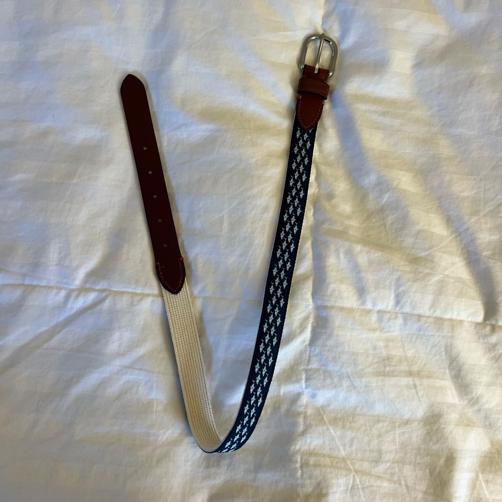 J. Crew Factory Navy and Brown Kids Belt